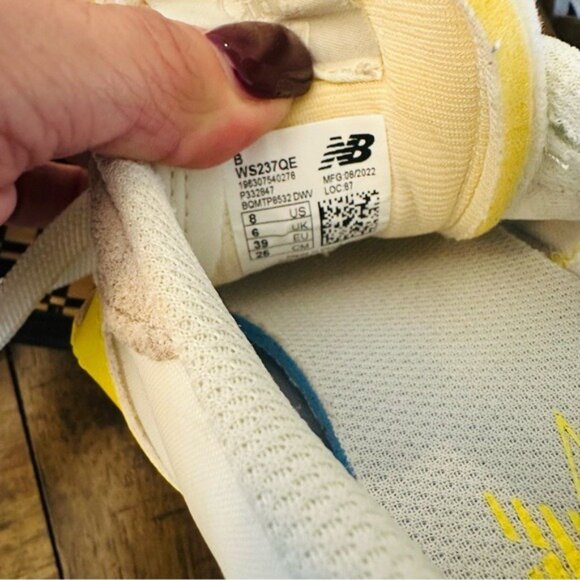 New Balance 237 Casual Women's Sneakers Shoes White Yellow size 8 - Picture 8 of 9